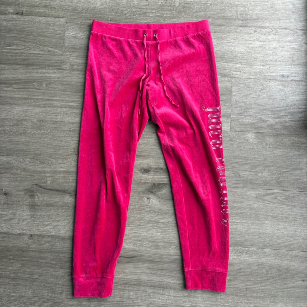 Juicy Couture Velour Bedazzled Jogger Sweatpants